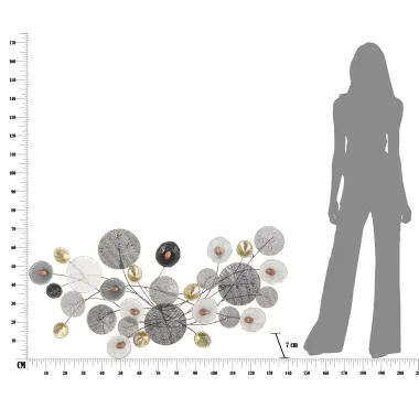 Panel ze stali z siatką 135 x 7,5 x 69 cm